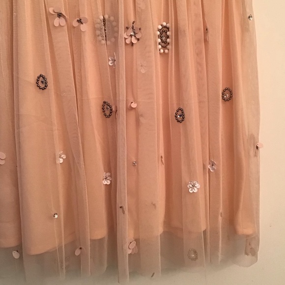 NWT Lace & Beads blush dress in small - Picture 6 of 6